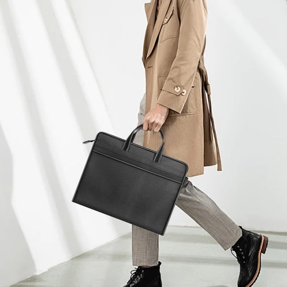 Large Capacity Cloth Briefcase Document Bag for Business Meetings and Office Commute