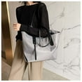 thumbnail image 1 of Large Capacity Cloth Shoulder Bag for Women, Lightweight Nylon Tote Handbag with Zipper, Portable Commuting Travel Shoulder Tote for Daily Work, Shopping, and Weekend Outings, 1 of 9