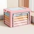 thumbnail image 1 of Large Capacity Clothes Storage Box Foldable Fabric Storage Organizer with Thickened Quilted Material for Secure Protection and Easy Organization Perfect for Home Closet and Bedroom Topliu, 1 of 3
