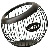 Large Capacity Coffee Pod Holder, Metal Organizer for Espresso Pods & Coffee Storage, Perfect Coffee Bar Decor