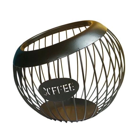 Coffee Pod Holder Large Capacity Metal Storage Organizer for Coffee Bar Accessories and Station Countertop Pods