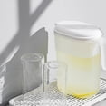 thumbnail image 1 of Large Capacity Cold Water Pitcher 1800ml, Heat Resistant Fruit Tea Infuser, Portable Beverage Dispenser for Iced Drinks and Cold Brew - Model A, 1 of 7