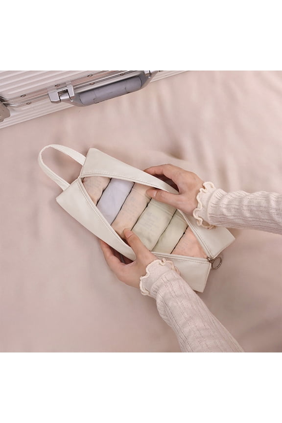 Large Capacity Compression Travel Bag, Waterproof Nylon Luggage Organizer with Multi-Partition, Foldable Storage Bags for Clothing and Travel 9.84Inch