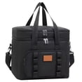 thumbnail image 1 of Large Capacity Cooler Bag, Double Layer Insulated Camping Cooler Bag with External Strap, Side & Front Pockets, Bottle Opener, DIY Area, 17.5 x 10.6 in / 44.5 x 27 cm for Picnics, BBQs, Travel, 1 of 5