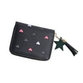 thumbnail image 1 of Large Capacity Cosmetic Bag for Women PU Leather Heart Shaped Foldable Functional Wallet Card Purse & Makeup Organizer, 1 of 9