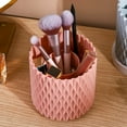 thumbnail image 1 of Large Capacity Cosmetic Brush Organizer | 5-Compartment Makeup Brush Holder | Portable Storage Box for Lipstick & Brushes | ABS Plastic | 4.6x4.6 Inch | 1-Pack, 1 of 2