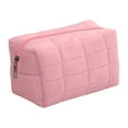 thumbnail image 1 of Large-Capacity Cosmetic Storage Bag | Velvet Travel Toiletry Organizer | Portable Makeup Pouch with Handle and Zipper | 18x10cm, 1 of 2