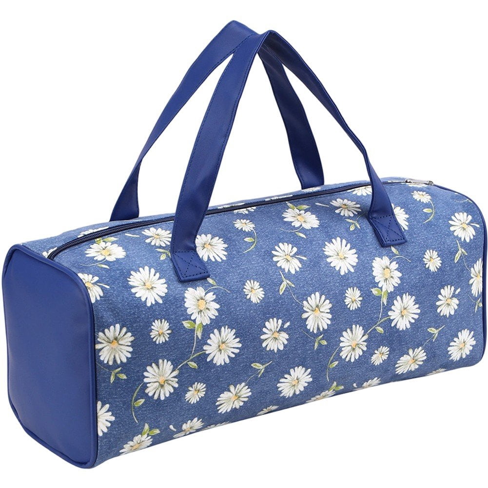 Large Capacity Crochet Storage Bag Portable Knitting Bag DIY Yarn Storage Organizer for Yarn and Crochet Hooks Sewing