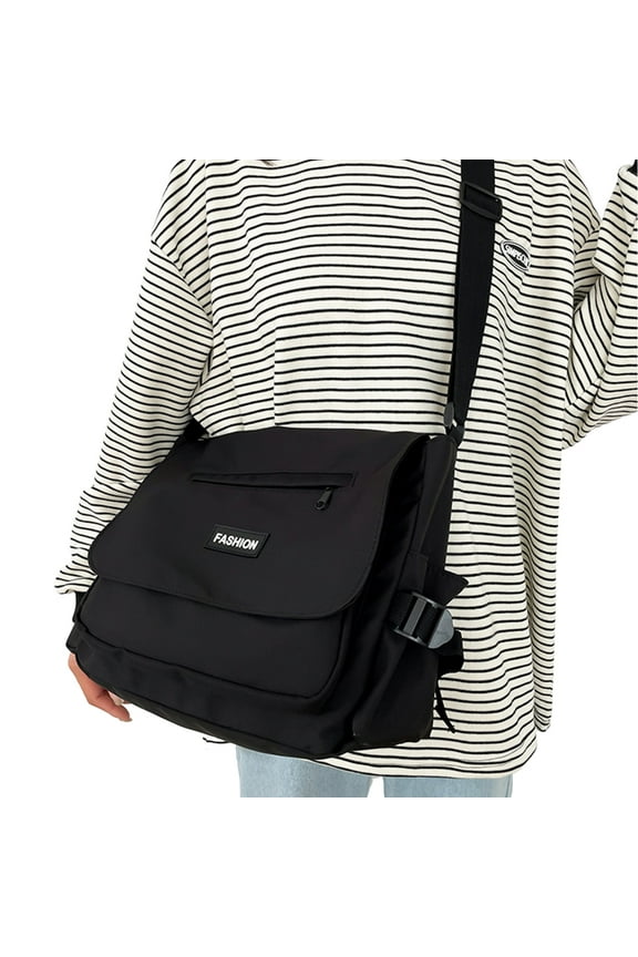Large Capacity Crossbody Bag for Women Men All-Matching Shoulder Bag Casual Bag Student School Bag