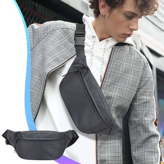 Large Capacity Crossbody Chest Bag – Unisex Lightweight Nylon Shoulder Satchel, Water-Resistant, Adjustable Strap, Multi-Pocket Travel Sling for Outdoor, Sport, Everyday Use, 33x15x7cm