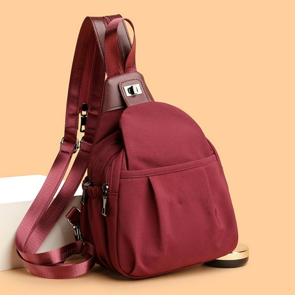 Large Capacity Crossbody Sling Backpack,Versatile Chest Shoulder Bag,Lightweight Canvas Messenger Bag,Multi-Pocket Travel Daypack,Durable Unisex Crossbody Bag