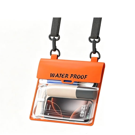 Large Capacity Crossbody Waterproof Phone Pouch Touch Screen Friendly Dry Bag For Swimming Drifting Universal Waterproof Case For Photography Hot Spring