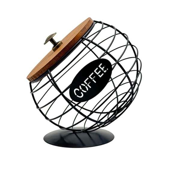 Large Capacity Cup Holders for Counter - Coffee Pod Holder and Organizer Metal Storage for Coffee Bar Compact Design for Efficient Organization