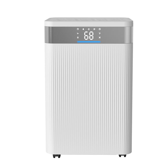 Large Capacity Dehumidifier for Basement&Garage, 35 Pint with Drain Hose, Quiet Operation for Bedroom, Warehouse, Storage Areas, Smart Humidity Control, White