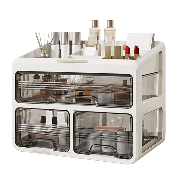 Large Capacity Desktop Makeup Organizers Storage Rack Elegant Designs for Bedroom Bathroom Countertop