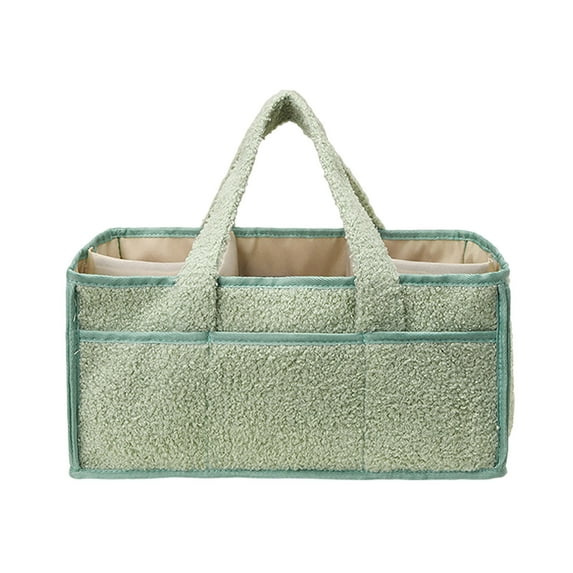 Large Capacity Diaper Organizer Bag–Premium Travel Diaper Caddy & Portable Storage,Wipes,Diapers,Supplies,Perfect as a Car Organizer,Storage Bin,On-the-Go Handbag(15.75*10.63*7.48Inch)