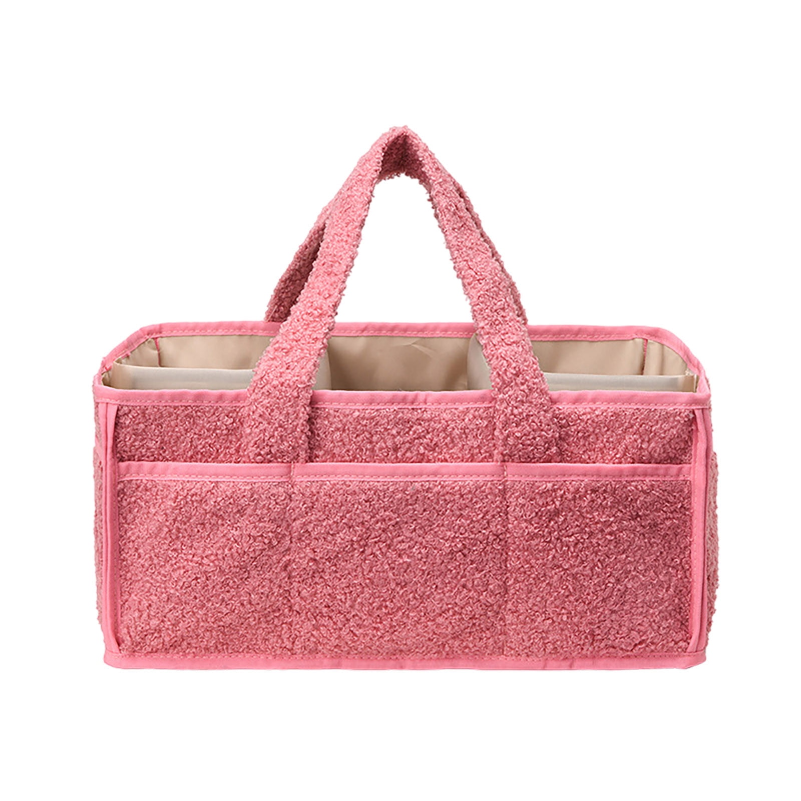 Large Capacity Diaper Organizer Bagâ Travel Diaper Caddy & Portable Storage,Wipes,Diapers,Supplies, as a Car Organizer,Storage Bin,On-the-Go Handbag(15.75*10.63*7.48Inch)