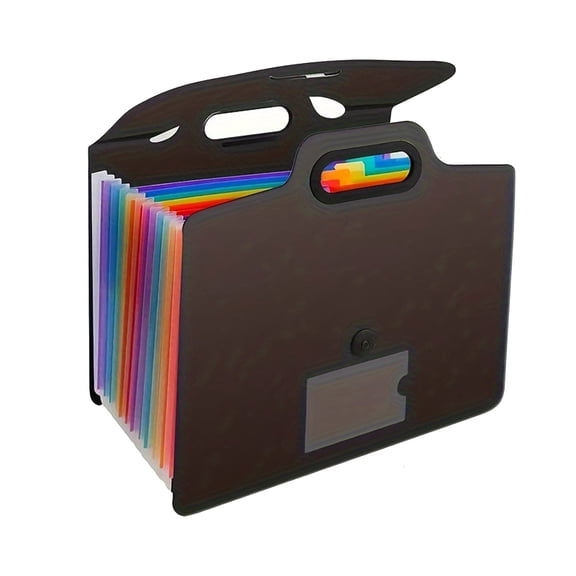 Large Capacity Document Holder Accordion Folders Expandable Bag Buckle Fastener