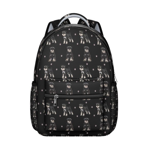 Large Capacity Dog Backpack for College - Spacious Bookbag with Laptop Sleeve, Water-Resistant Fabric, Trendy Pet Lover Design