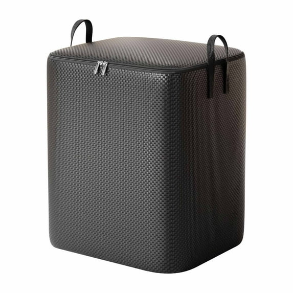 Large Capacity Double-Zipper Storage Bag - Thick Fabric Organizer for Quilts, Clothing & Toys, Reinforced Seams Resist Tearing, Double Zippers, Water-Resistant