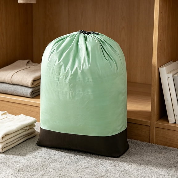 Large Capacity Drawstring Plastic Storage Bag for Moving Quilts Clothes and Bedding