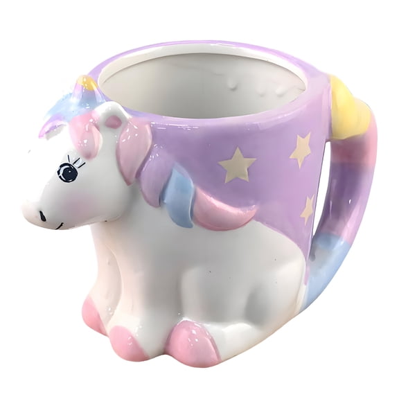 Large Capacity Drinking Cup with Ergonomic Handle Enchanting Ceramic Unicorns Coffee Mug For Daily Use