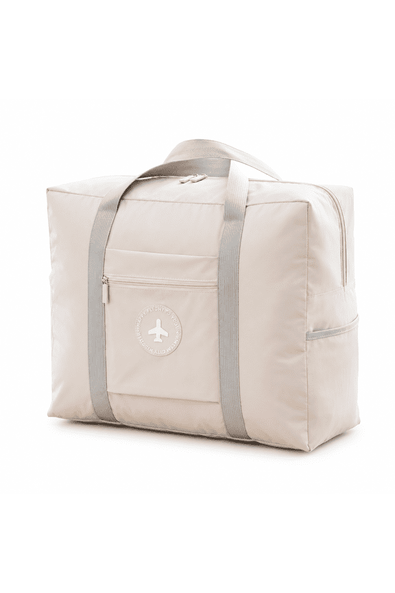 Large Capacity Duffle Bag, Waterproof Luggage Organizer Travel Tote with Trolley Sleeve, Heavy Duty Macaron Color Clothing Storage Bag for Weekend Getaways