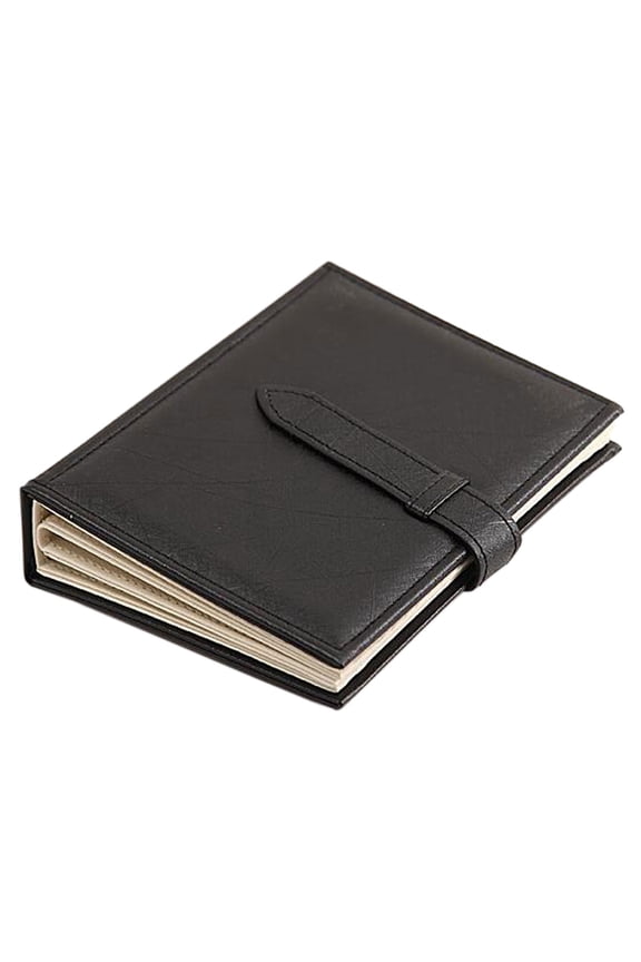 Large Capacity Earrings Storage Book Holds 42 Pairs, ZzCityTK Premium Leather Jewelry Organizer with Flip-Top Hanging Design, Portable Double-Sided Earring Display Case for Travel Home Closet, Black