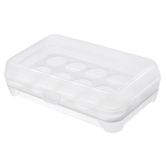 Large Capacity Egg Storage Container for Refrigerator with Clear Organizer Ideal for Freshness and Easy Food Storage