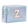 thumbnail image 1 of Large Capacity Embroidered Alphabet Cosmetic Makeup Bag Toiletry Travel Storage Clutch Handbag, 1 of 9