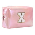 thumbnail image 1 of Large Capacity Embroidered Alphabet Makeup Bag for Travel Toiletry and Storage Versatile Clutch Handbag Cosmetic Solution, 1 of 9