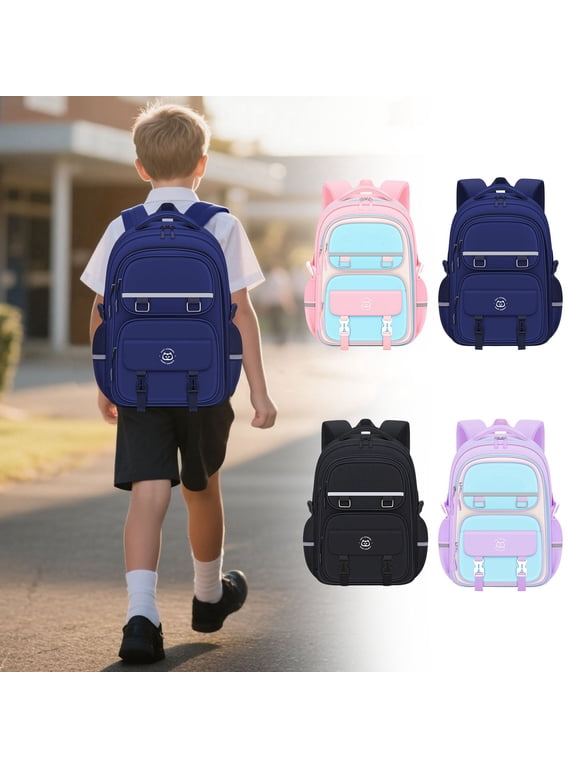 Large Capacity Ergonomic Backpack for High School Students (Ages 6-17), Supportive Daypack with Spacious Storage, School Backpack