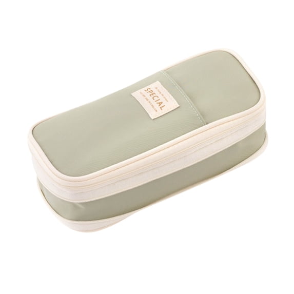 Large-Capacity Expandable Pencil Case, Macaron-Color Transformable Stationery Box with Multi-Compartment Design for Office & Travel Supplies