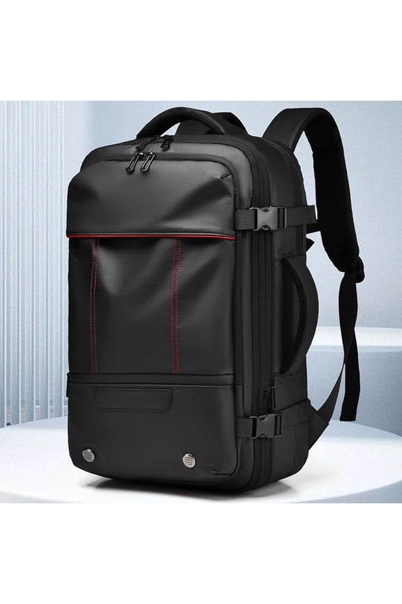 Large Capacity Expansion Multifunctional Men's Compression Backpack,Black