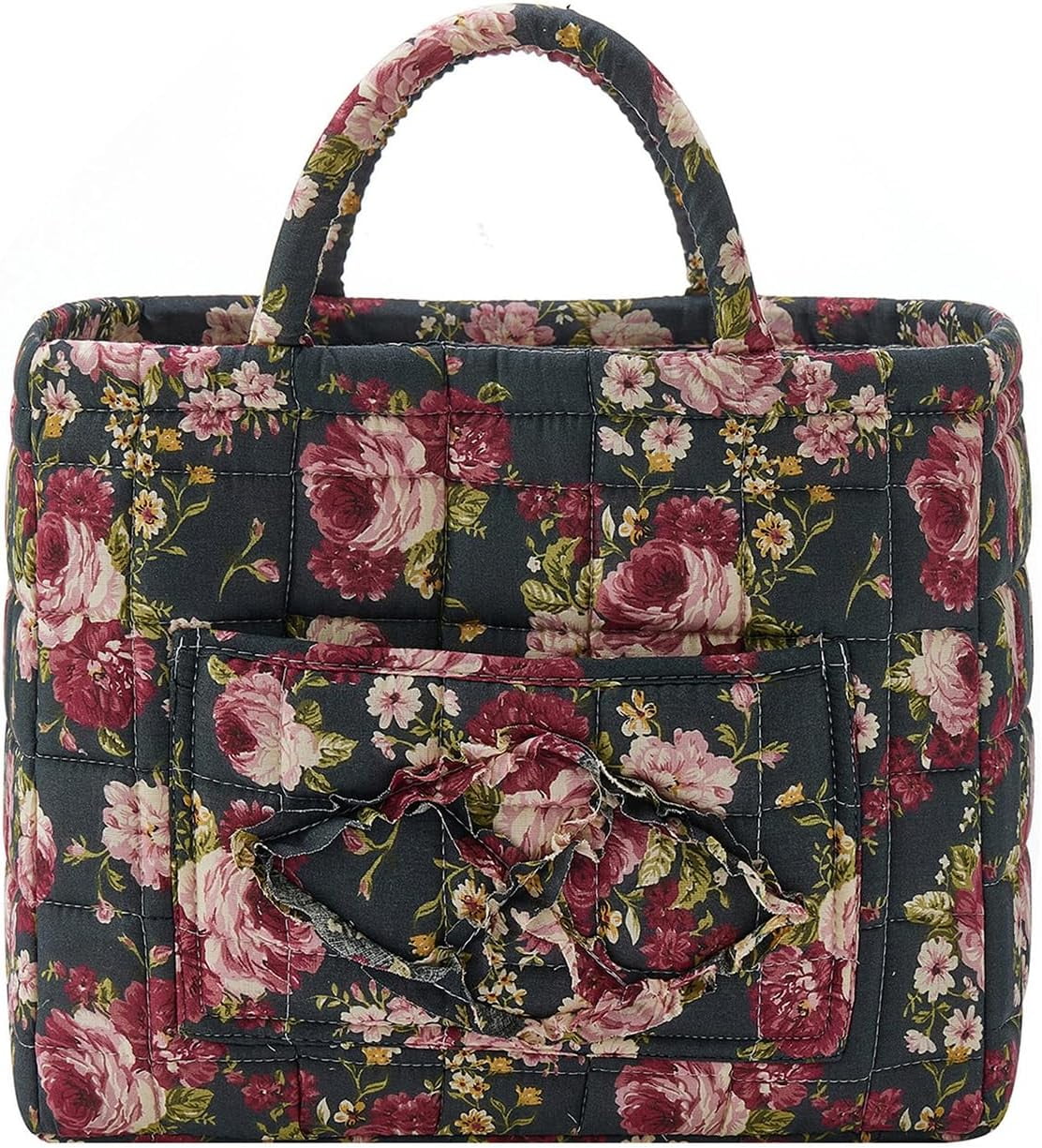 Large Capacity Fabric Storage Baskets Boho Floral Laundry Baskets with