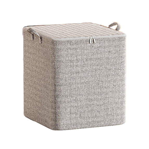 Large Capacity Fabric Storage Bin with Side Handles, Foldable Organizer Box for Clothes, Bedding, Blankets, Bedroom Closet