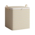 thumbnail image 1 of Large Capacity Fabric Storage Bin with Side Handles, Foldable Organizer Box for Clothes, Bedding, Blankets, Bedroom Closet, 1 of 9