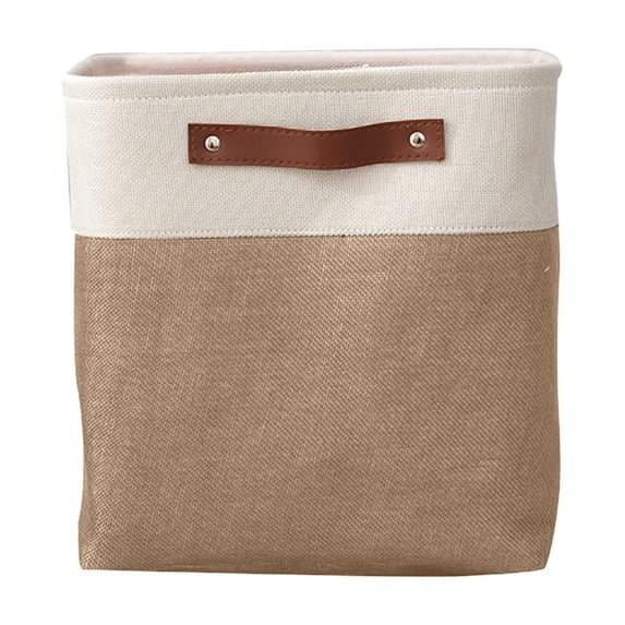 Large Capacity Fabric Storage Box with Handles, Versatile Bedroom Organizer for Clothes, Books, Toys, and Home Storage, Durable and Foldable Basket