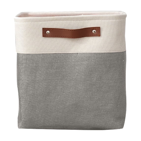 Large Capacity Fabric Storage Box with Handles, Versatile Bedroom Organizer for Clothes, Books, Toys, and Home Storage, Durable and Foldable Basket