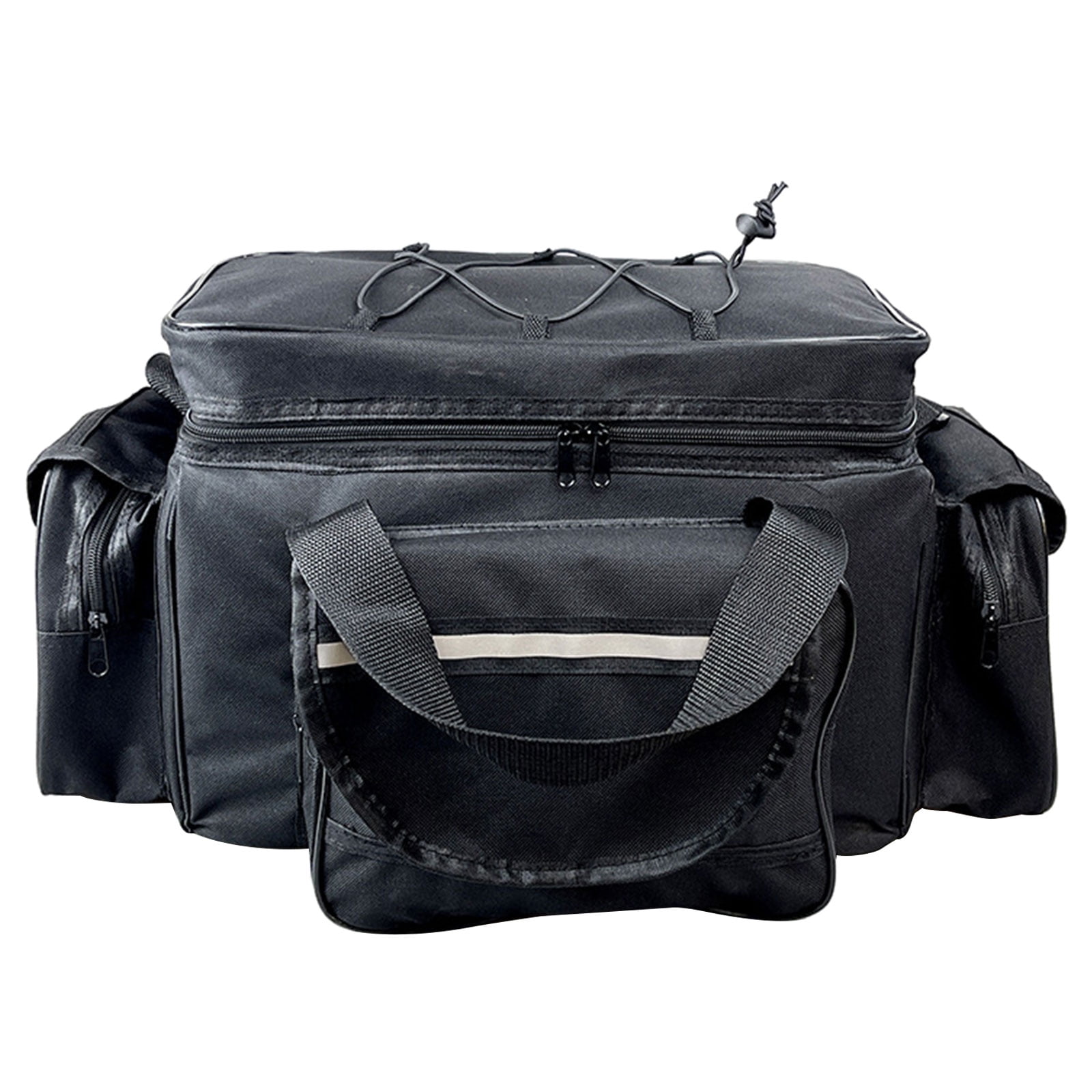 Large Capacity Fishing Tackle Bag MultiPockets Fishing Gear Carrying Bag Outdoor Portable Oxfords Cloth Shoulders Bag
