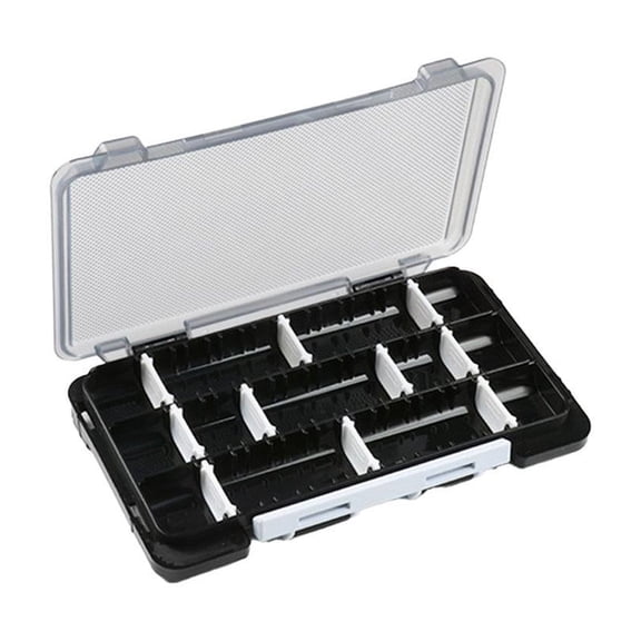 Large Capacity Fishing Tackle Box with Adjustable Compartments, Portable Lure Storage Case for Outdoor Fishing