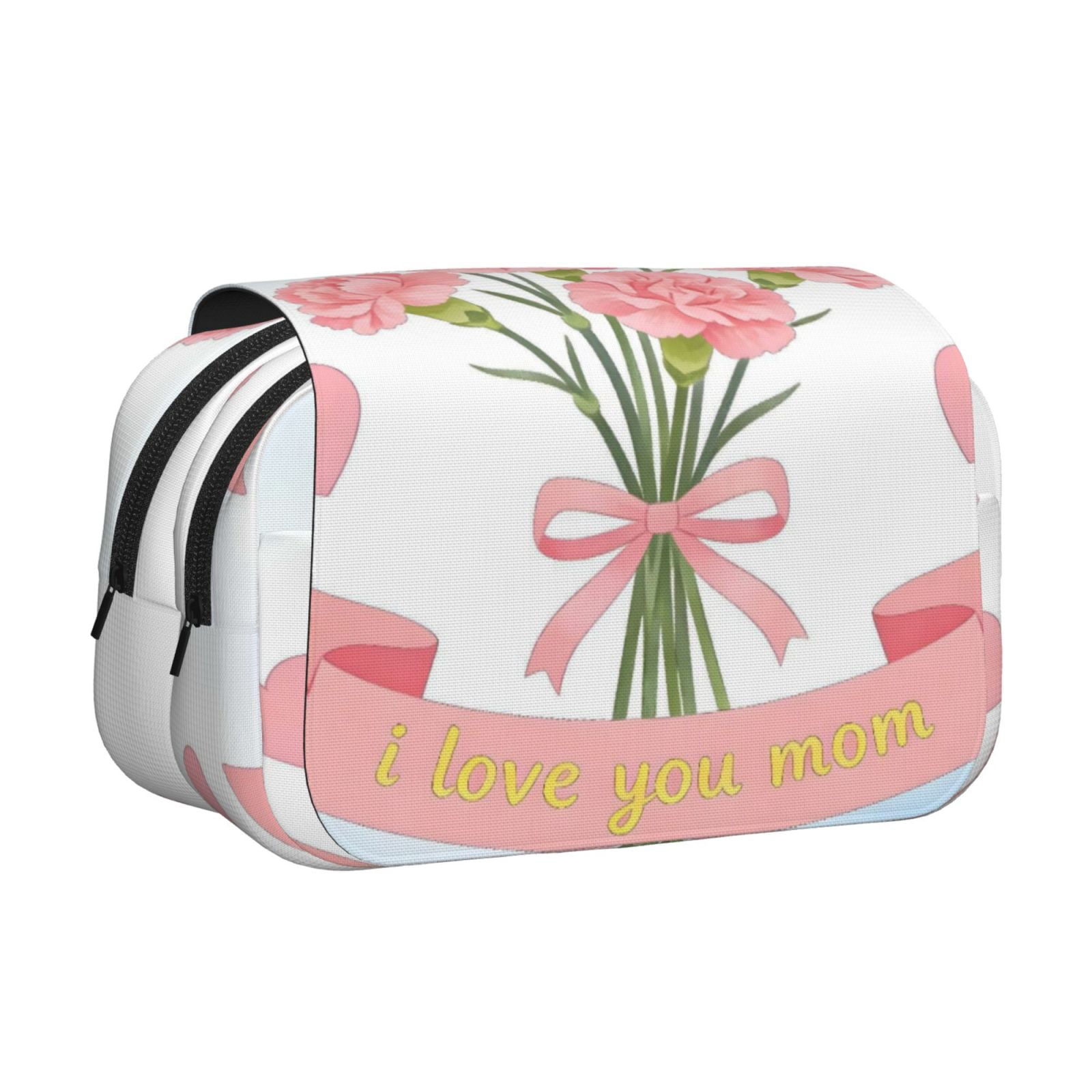 Large-Capacity Flip-Top Double-Layer Pencil Case, Multi-Functional Pocket Pen Case, Durable Stationery Organizer Happy Mother'S Day I Love You Mom (3)