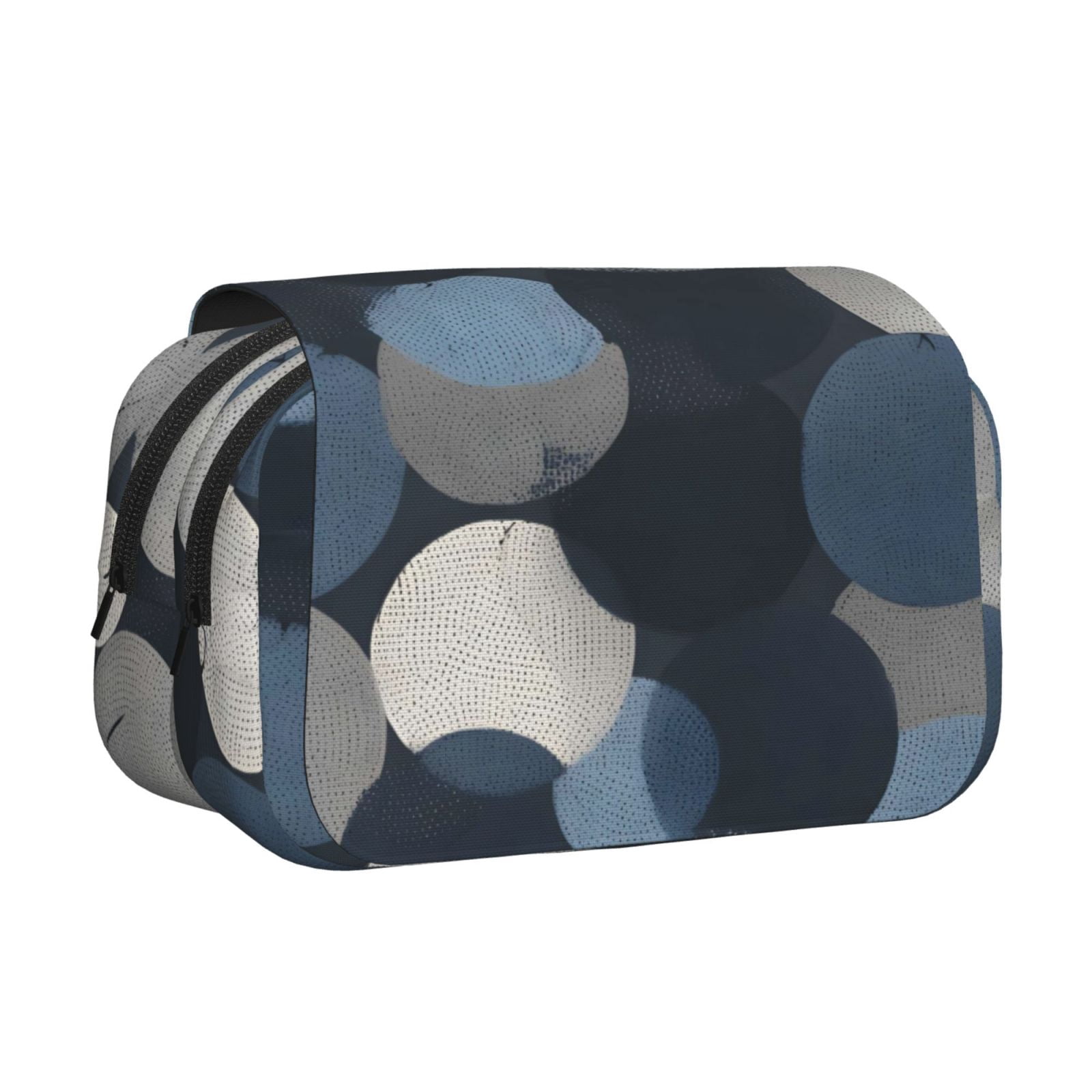 Large-Capacity Flip-Top Double-Layer Pencil Case, Multi-Functional Pocket Pen Case, Durable Stationery Organizer Subtle Basketball Stitching Texture