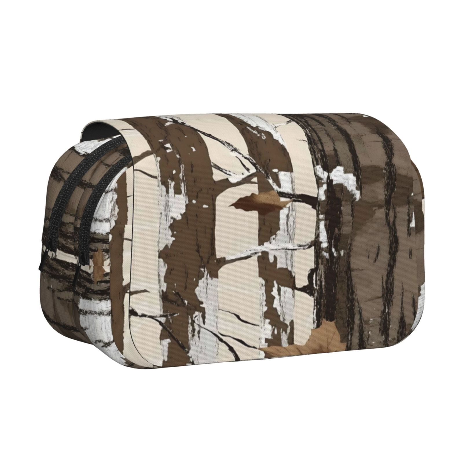 Large-Capacity Flip-Top Double-Layer Pencil Case, Multi-Functional Pocket Pen Case, Durable Stationery Organizer Woods Camouflage Tan_3