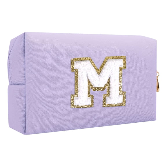 Large Capacity Cosmetic Bag with Floral Print Double Zipper Closure Travel Makeup Organizer for Toiletries and Stationery Storage