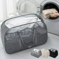thumbnail image 1 of Large Capacity Foldable Laundry Basket with Breathable Mesh and Carry Handles for Dirty Clothes and Home Storage, 1 of 7