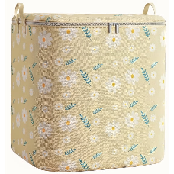 Large Capacity Foldable Storage Bag 210L, Fabric Clothes Organizer Box for Bedding, Blankets, Wardrobe, Moving and Car Trunk