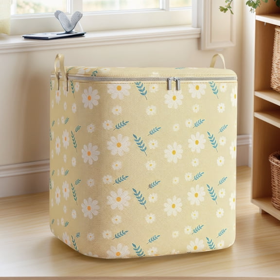 Large Capacity Foldable Storage Bag 210L, Fabric Clothes Organizer Box for Bedding, Blankets, Wardrobe, Moving and Car Trunk