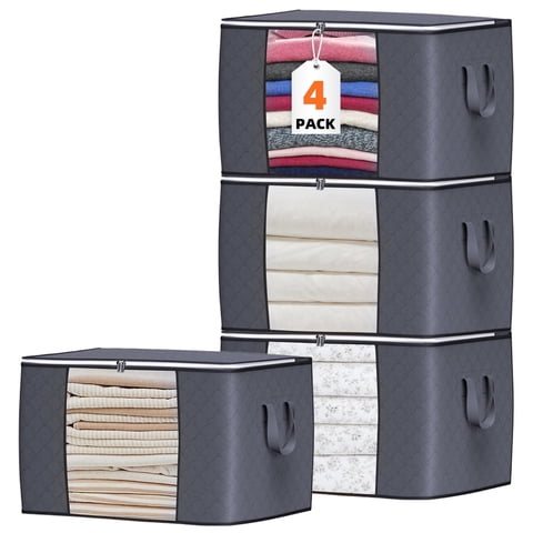 Torio Large Capacity Foldable Storage Bag, Eco-Friendly, Waterproof Organizing Bin for Clothes, Bedding & Seasonal Storage