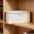 thumbnail image 1 of Large Capacity Foldable Storage Box with Zipper Lid for Clothes, Blankets, Toys and Home Organization, 1 of 6